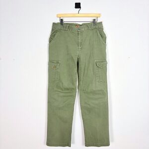 Merrell Cargo Pants Outdoor Hiking Utility‎ Work Wear Olive Green Size 34 x 31